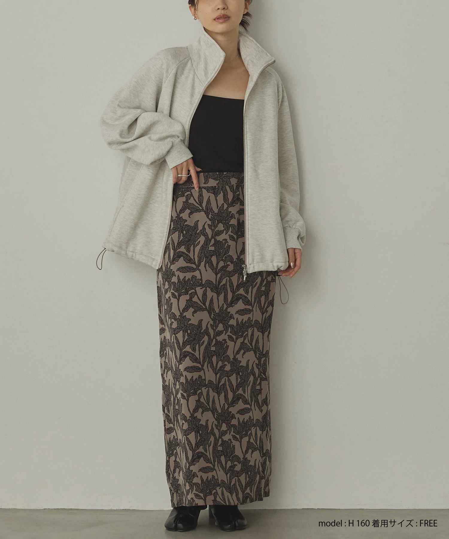 裏起毛 Wジップブルゾン