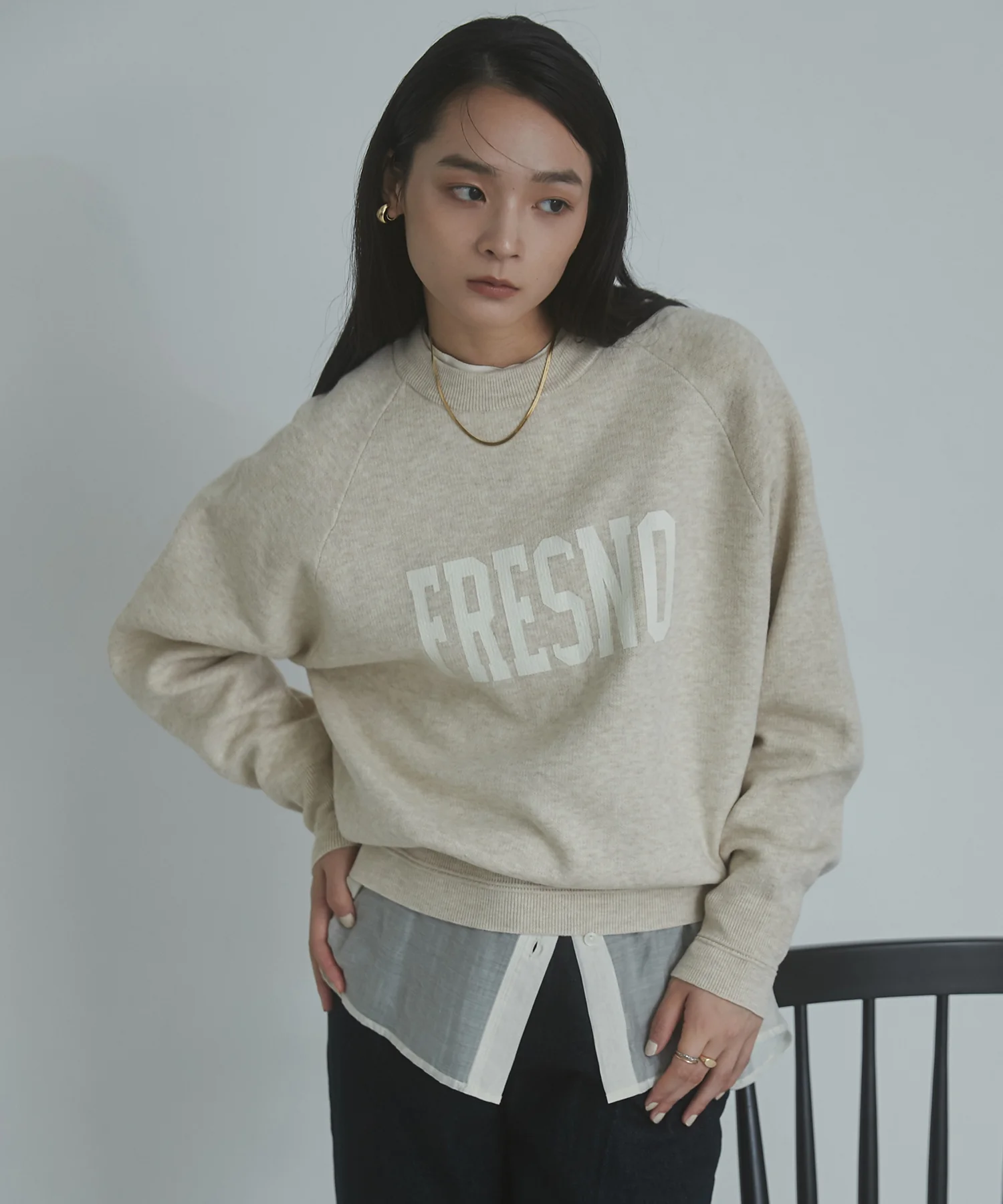 【WEB限定/別注】【新色追加】スウェットライクロゴニット