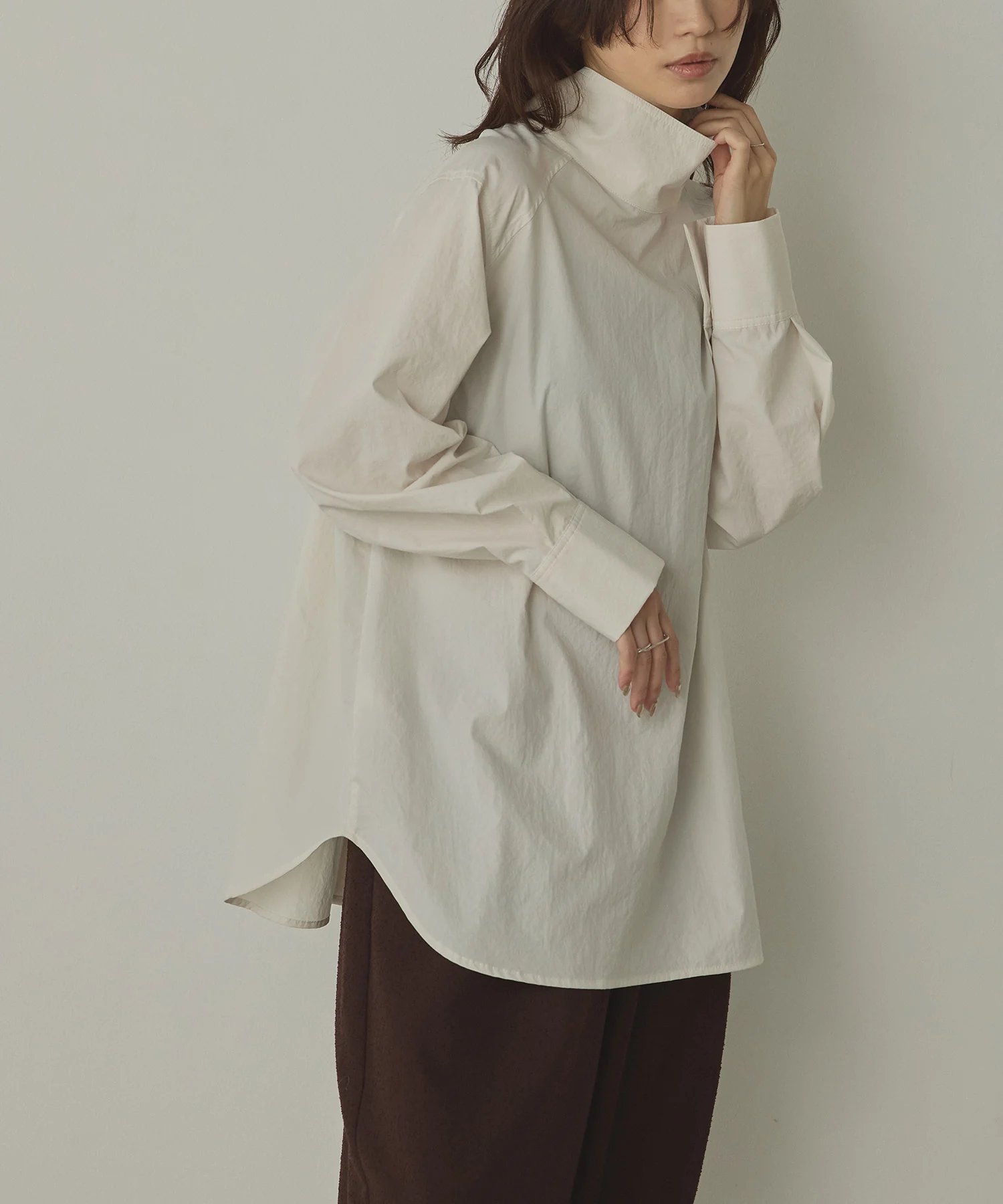 2WAY ハイネックシャツ