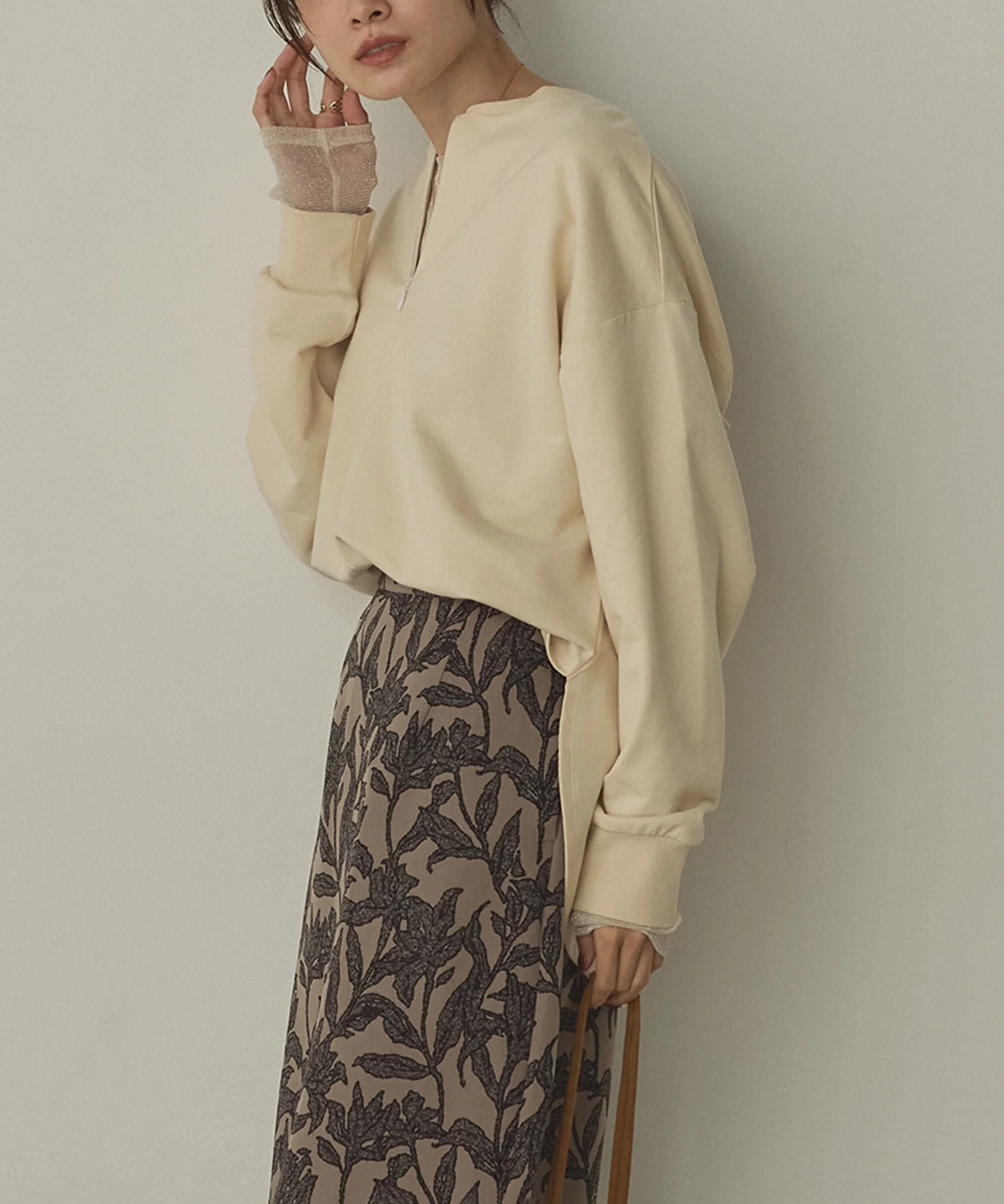 【WEB限定/別注】2WAY ハーフジップスウェット