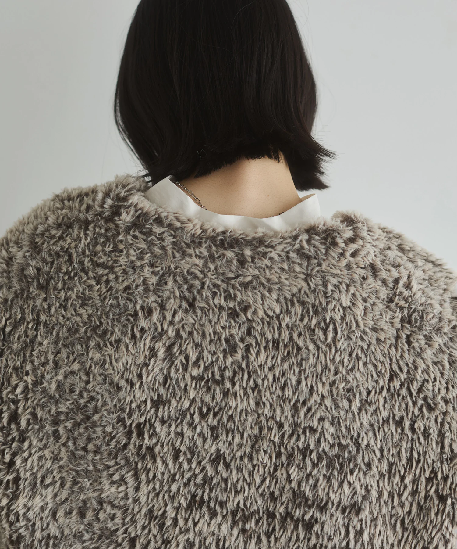 ファー ニットコート