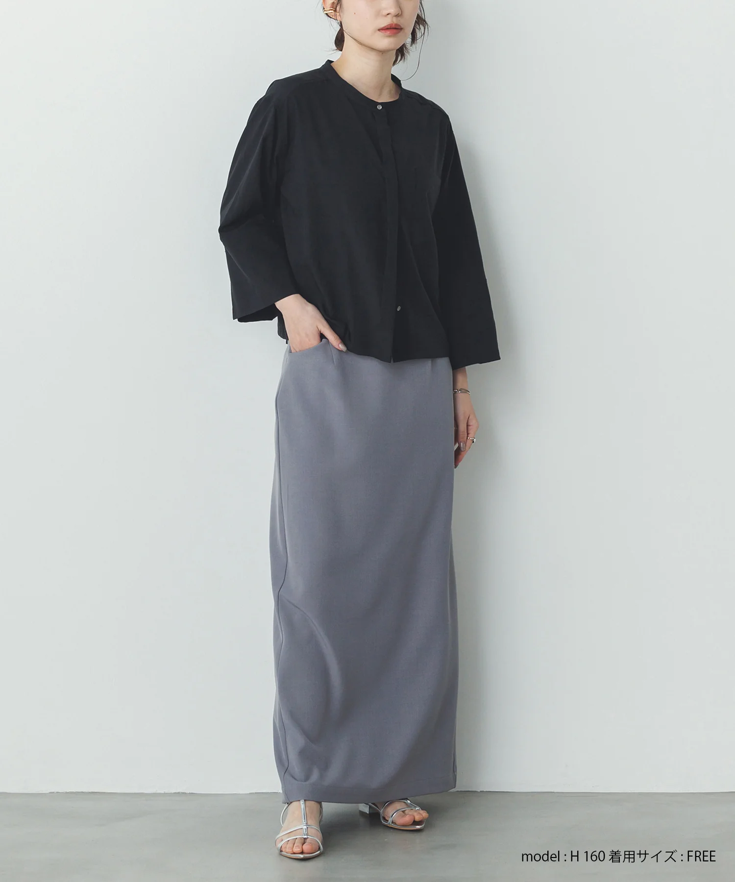 スパンローン カフスポイントシャツ