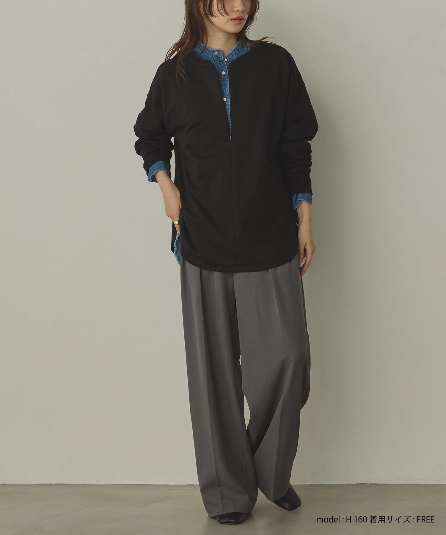 【WEB限定/別注】2WAY ハーフジップスウェット