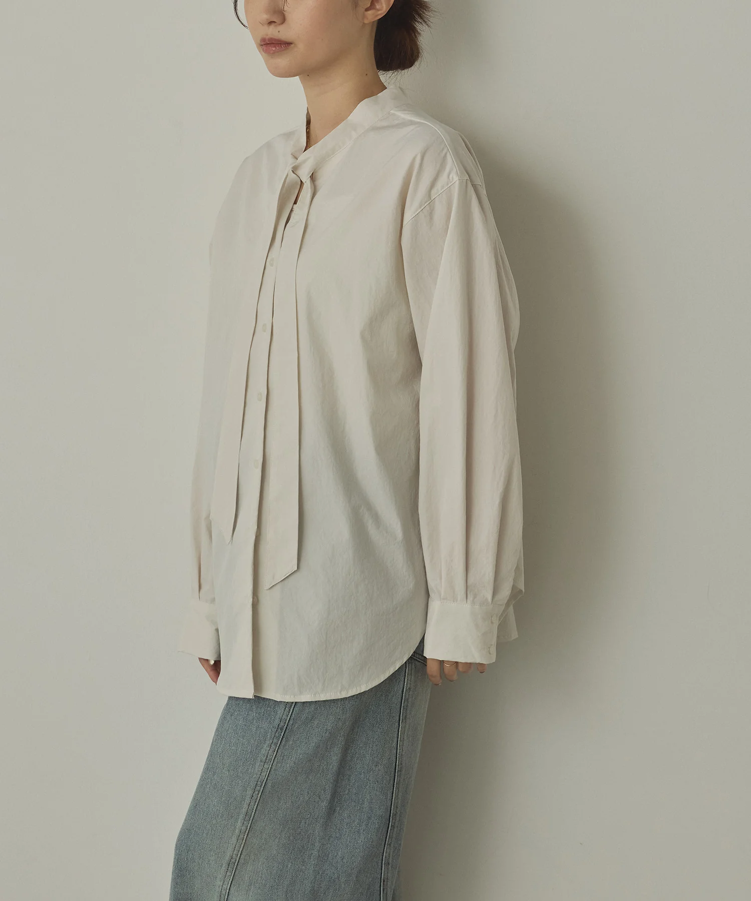 2WAY ボウタイブラウス