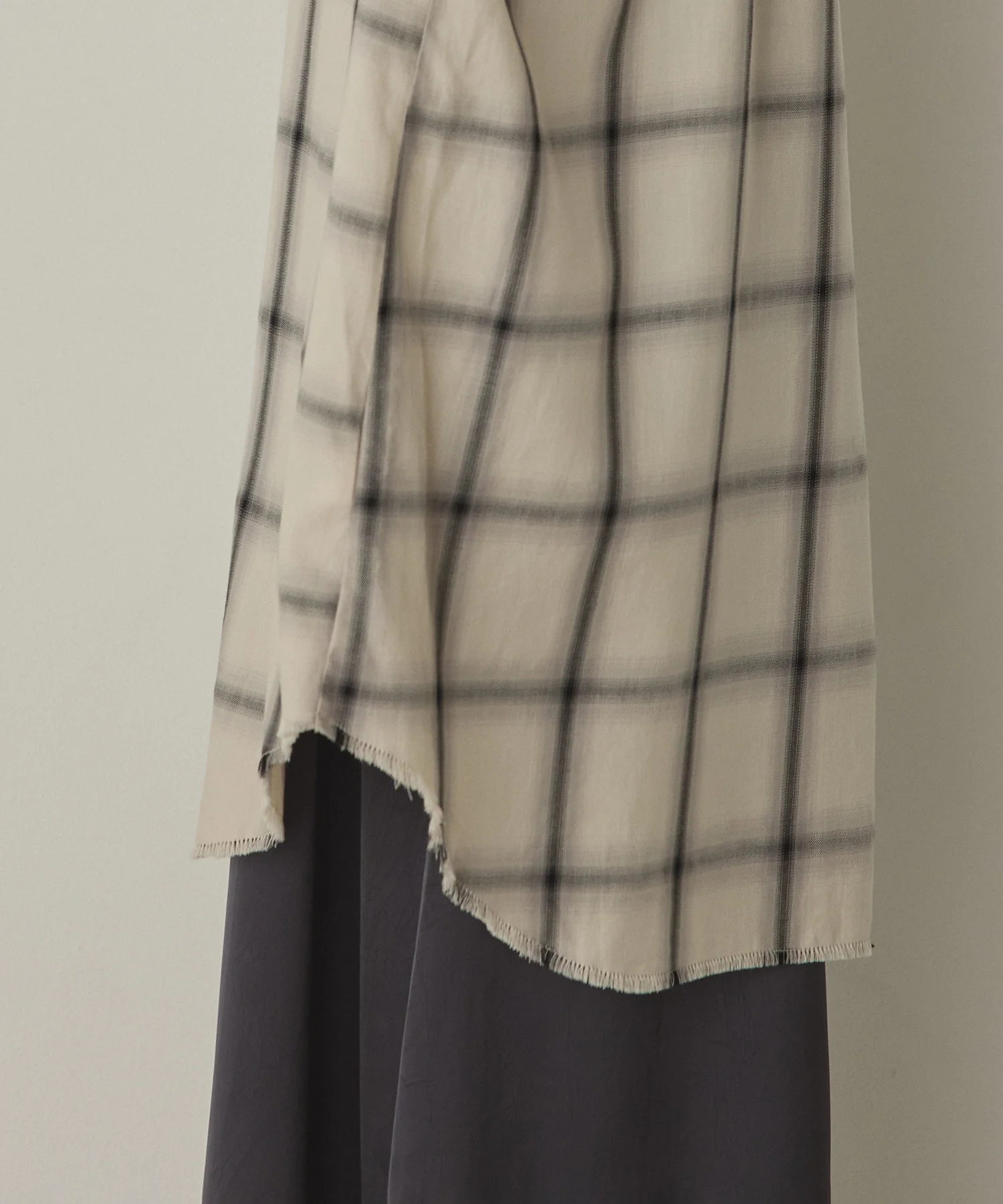 オンブレチェック オーバーシャツ