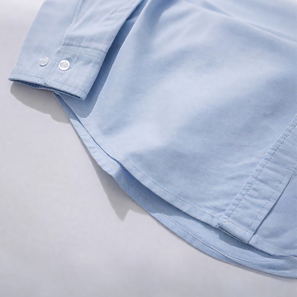 エルボーパッチペイズリー柄　オックスフォードシャツ