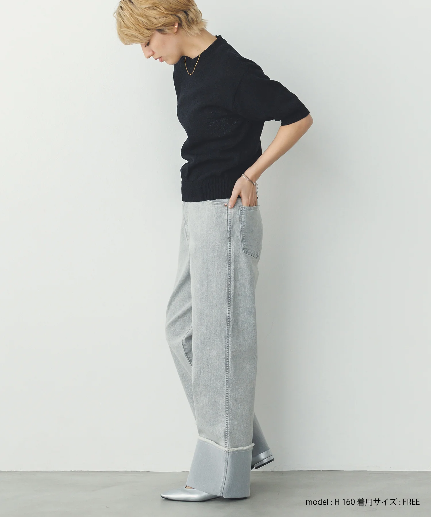 【別注】ハーフスリーブ サマーニット