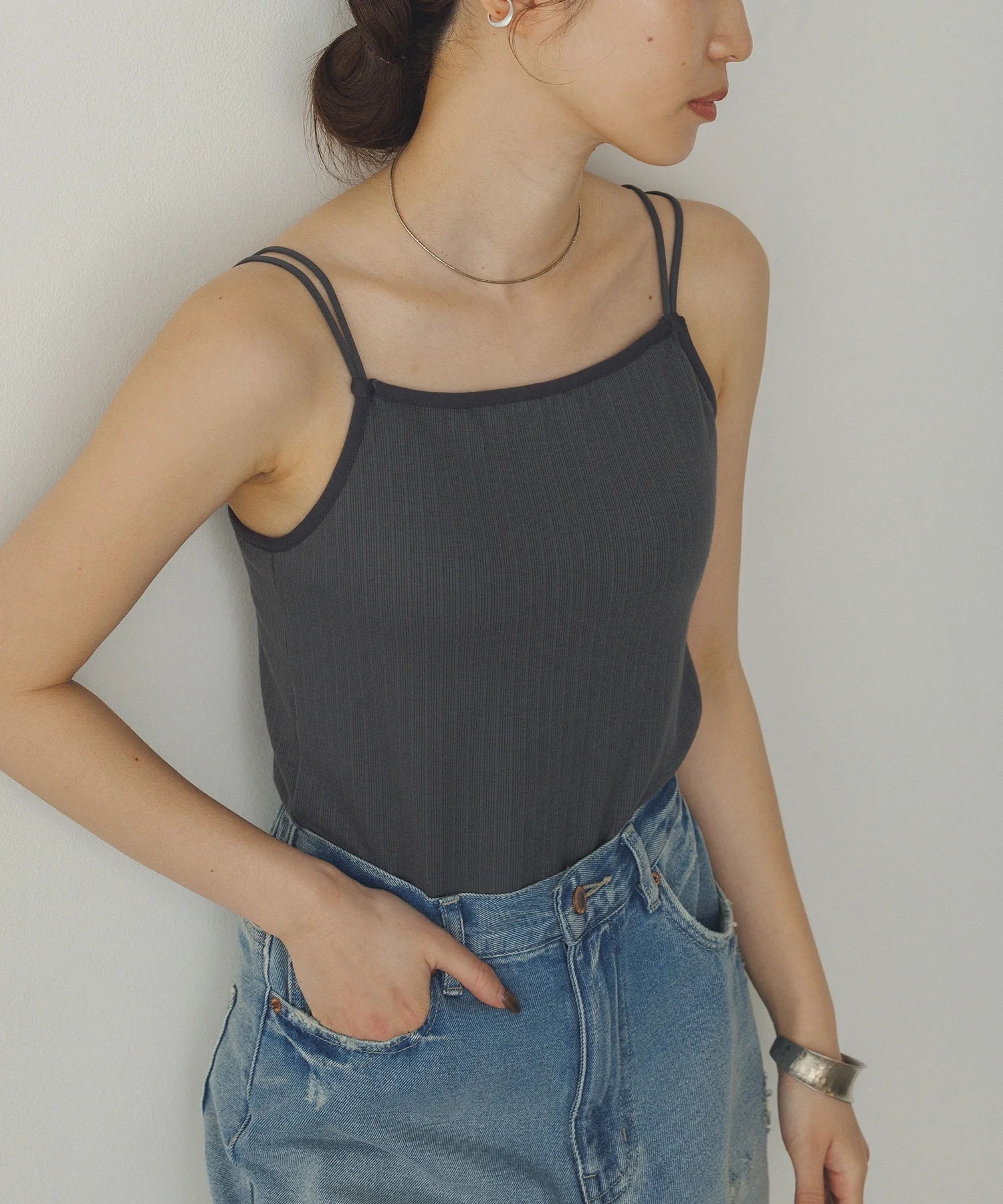 【WEB限定/別注】カップ付き キャミソール