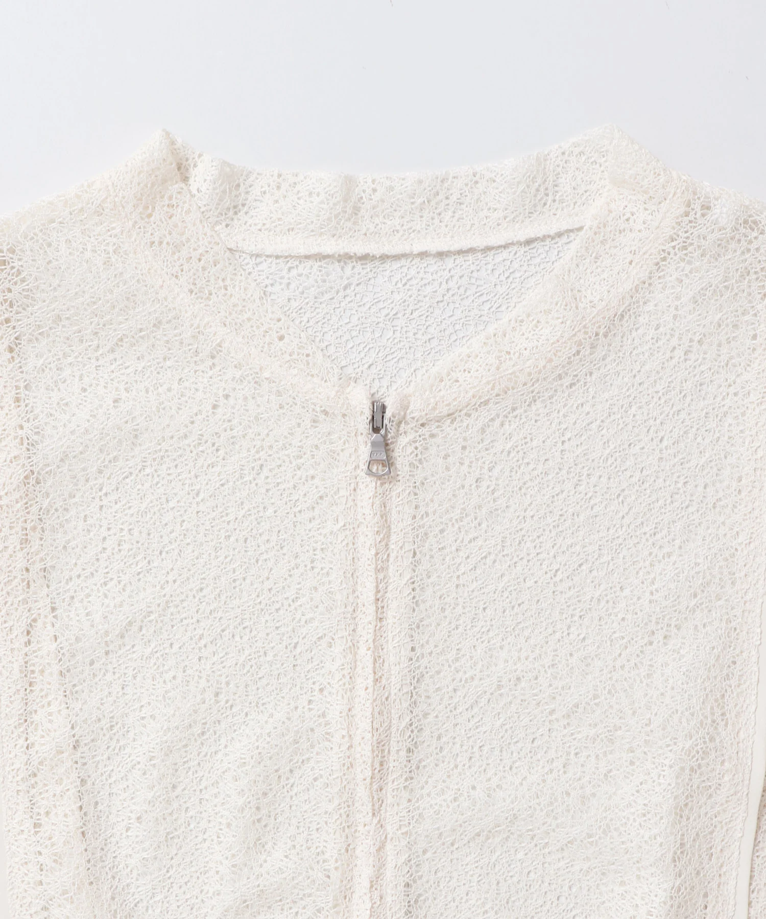 ダブルジップレースブルゾン