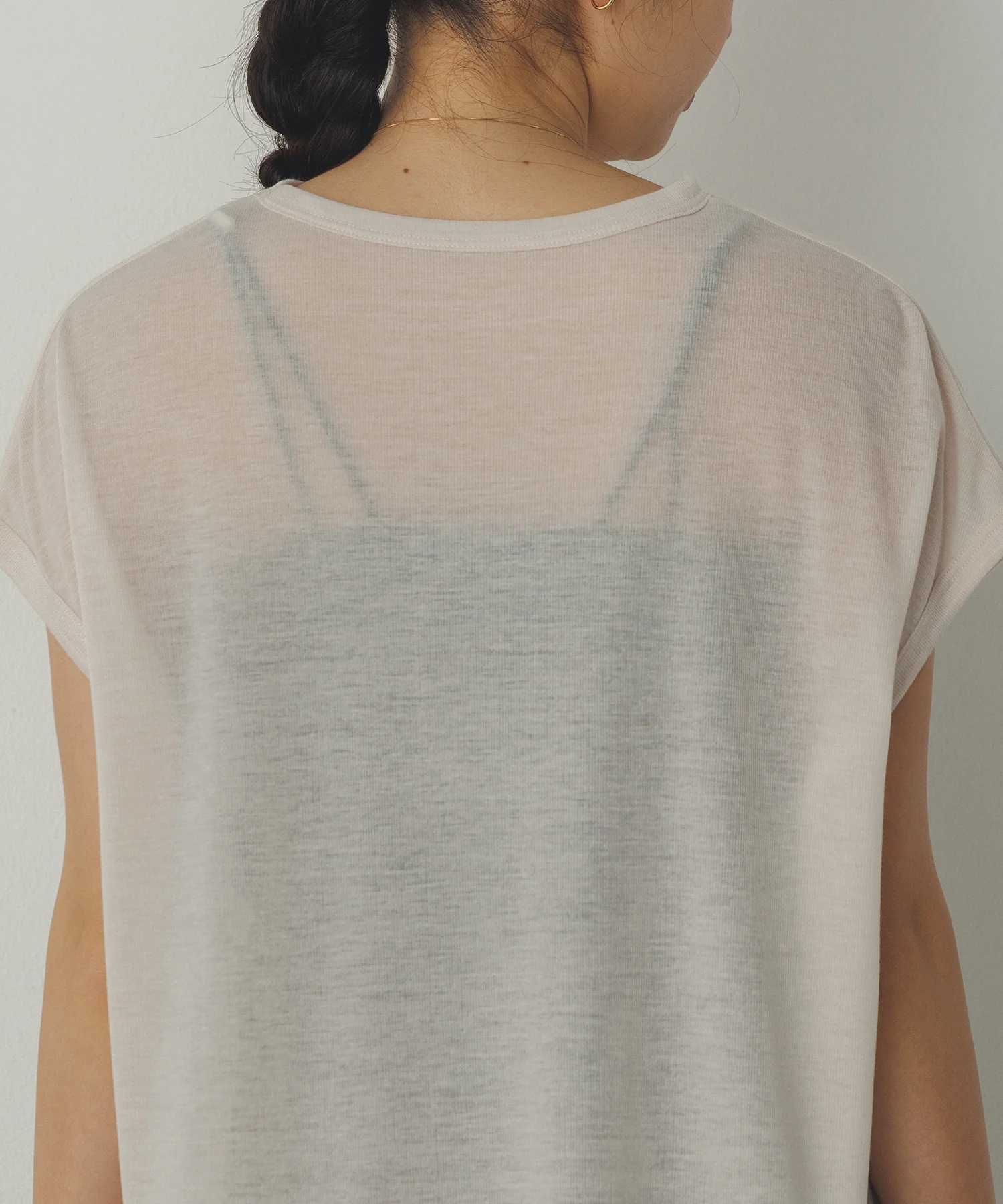 オーバーフレンチ シアーTシャツ