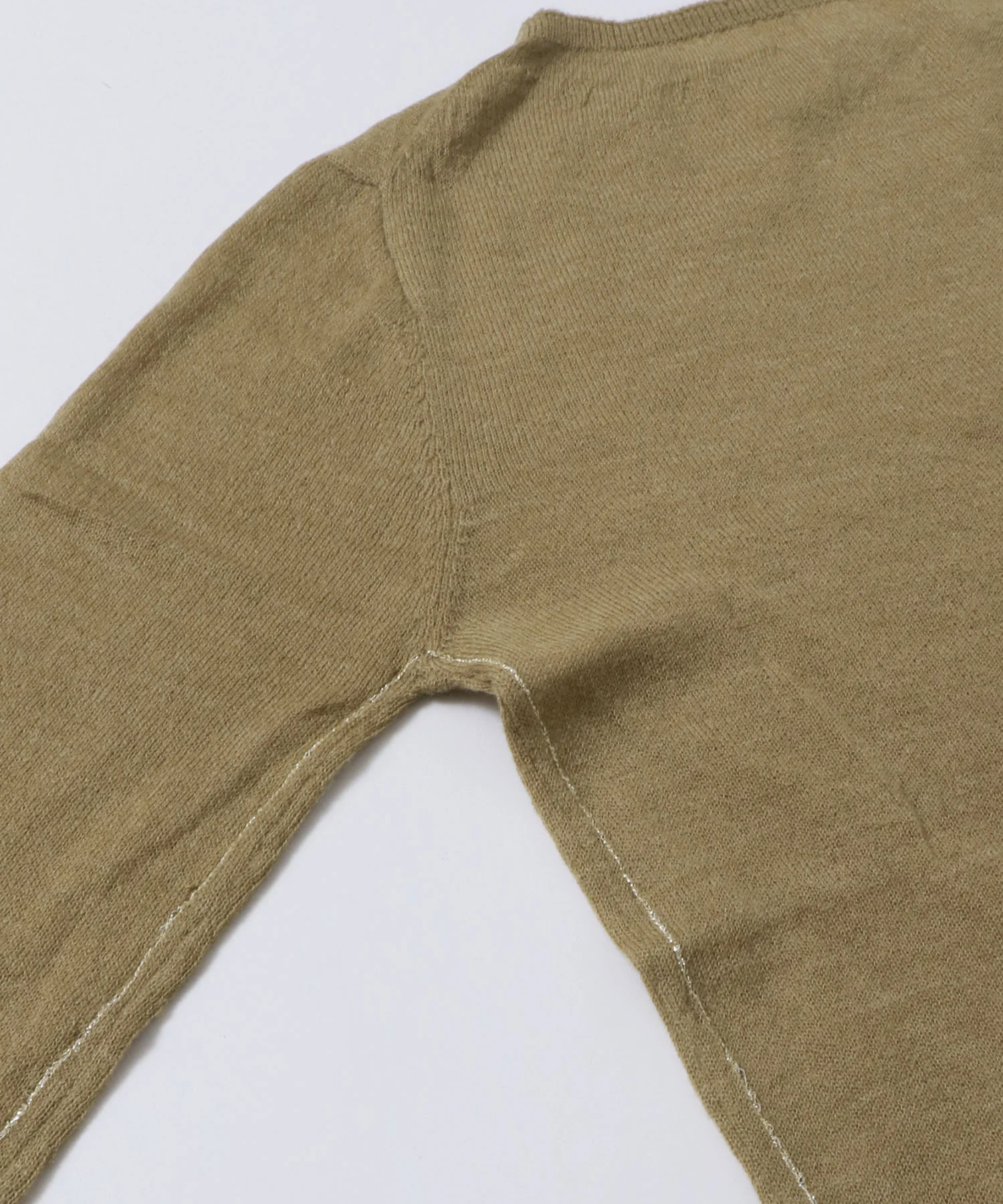 【WEB限定/別注】ラメライン入り ウールミックスシアーニット