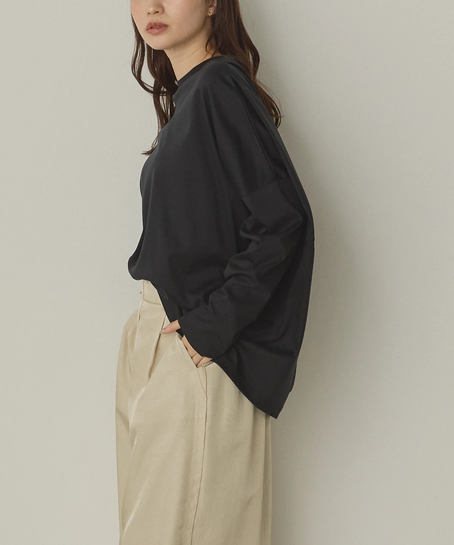 コクーンシルエット ロンT