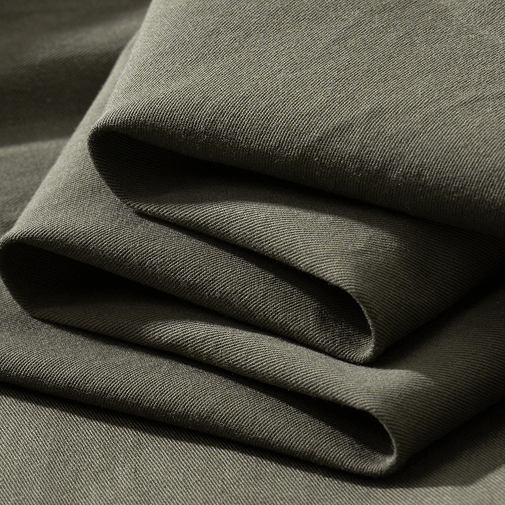 メンズコットンワークシャツ半袖夏