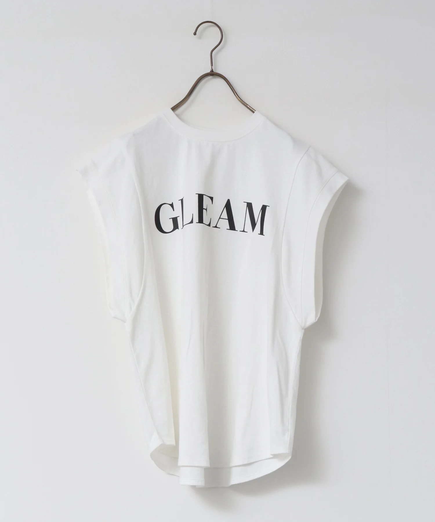 ノースリーブ プリントTシャツ