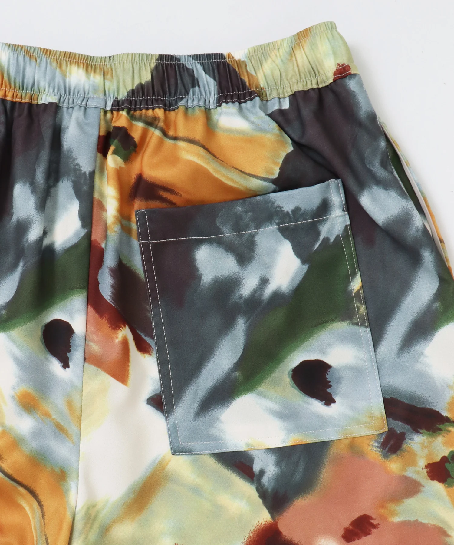 ジョーゼット柄 ストレートパンツ