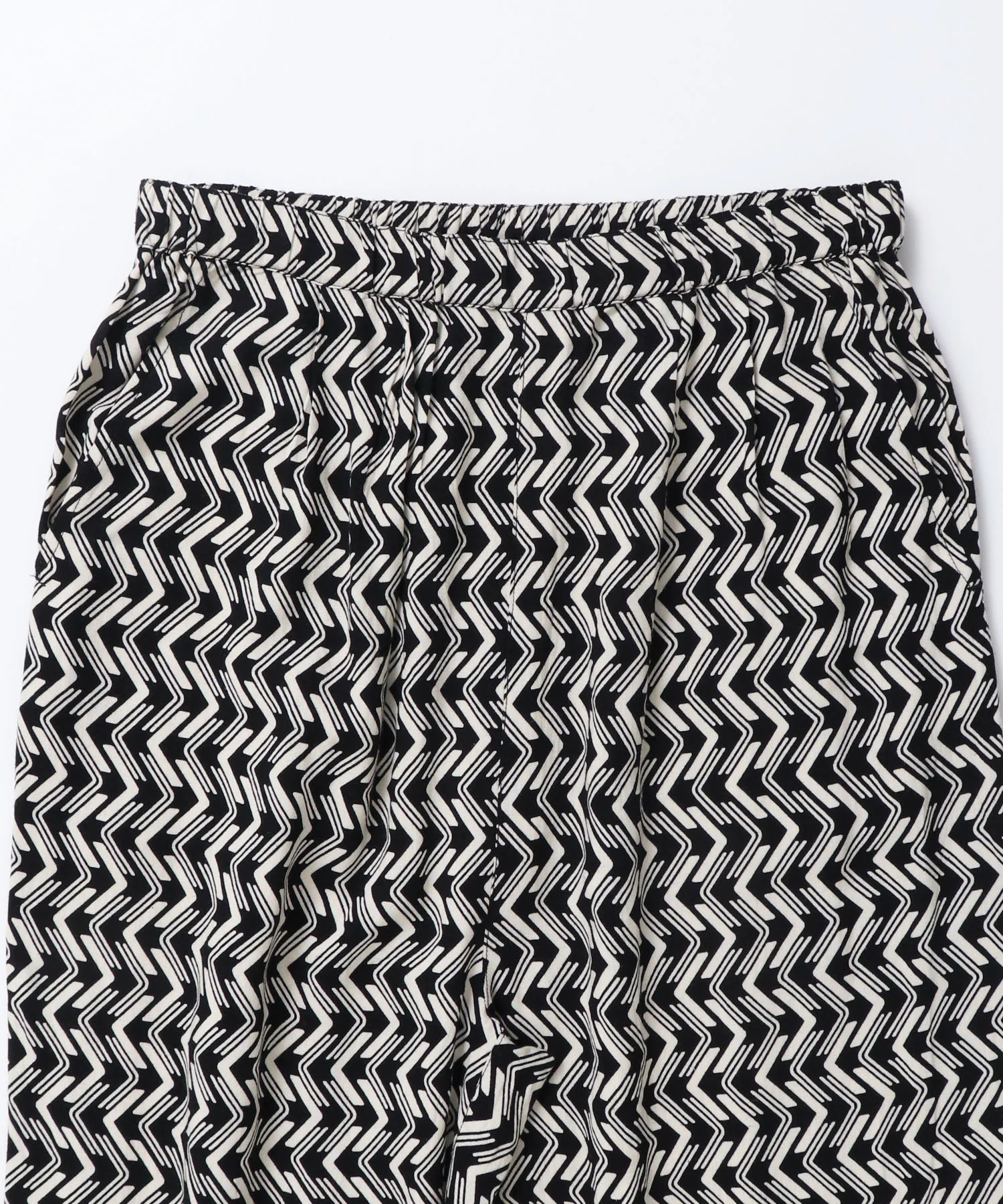 レーヨン プリントストレートパンツ