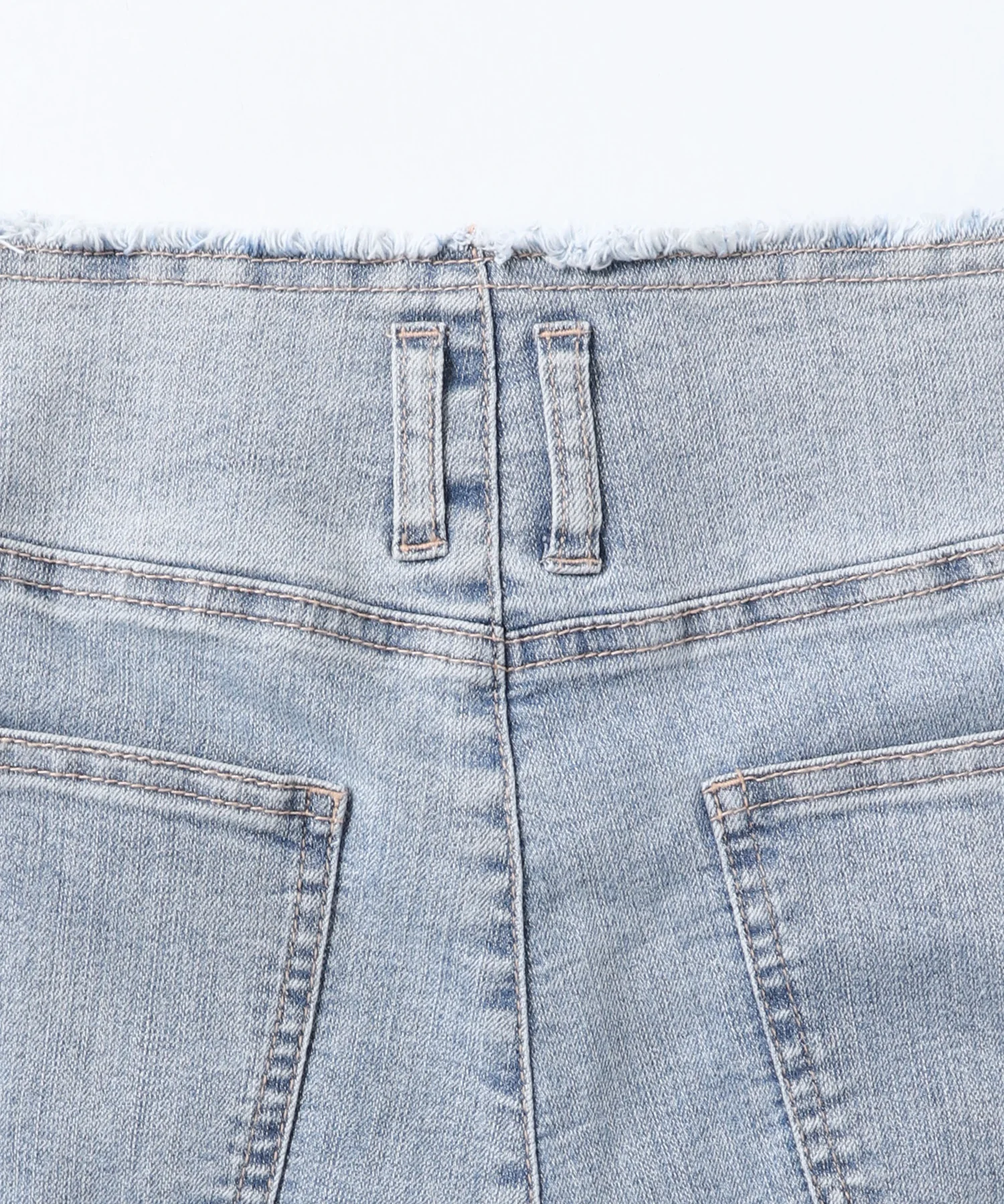 デニム/ツイル ハイウエストワイドパンツ