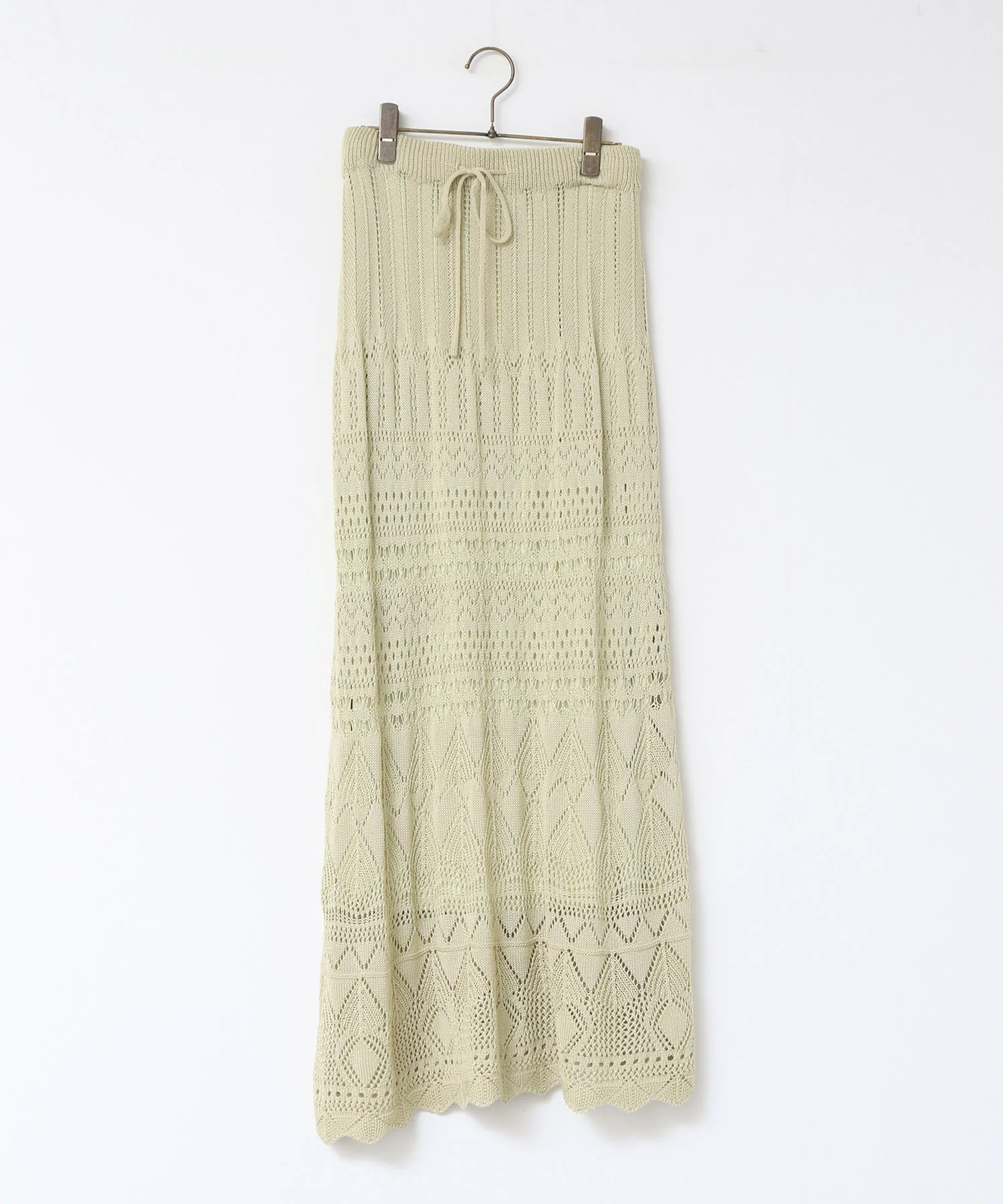 透かし編み ニットスカート