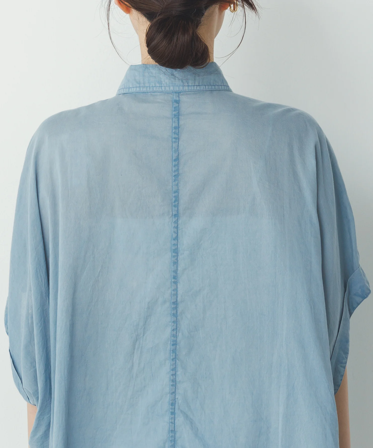 コットンボイル 半袖シャツ