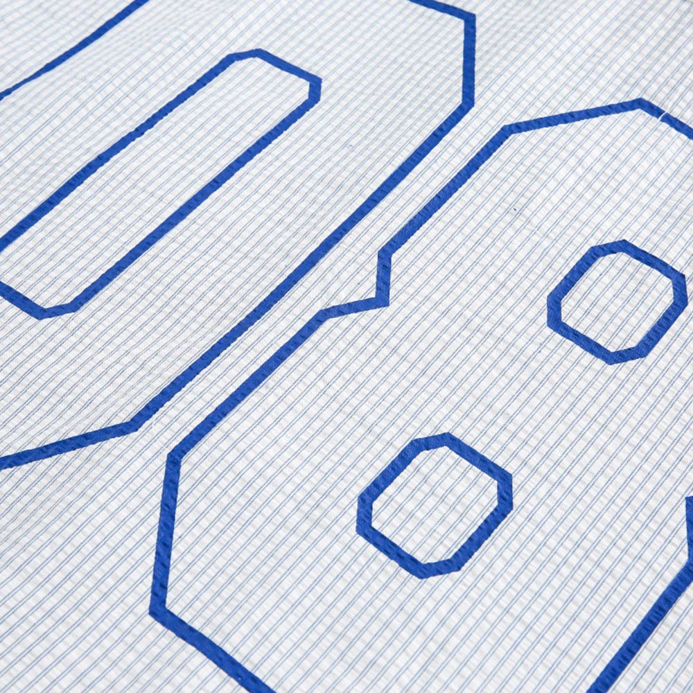 アメカジ　ストライプベースボールシャツ半袖