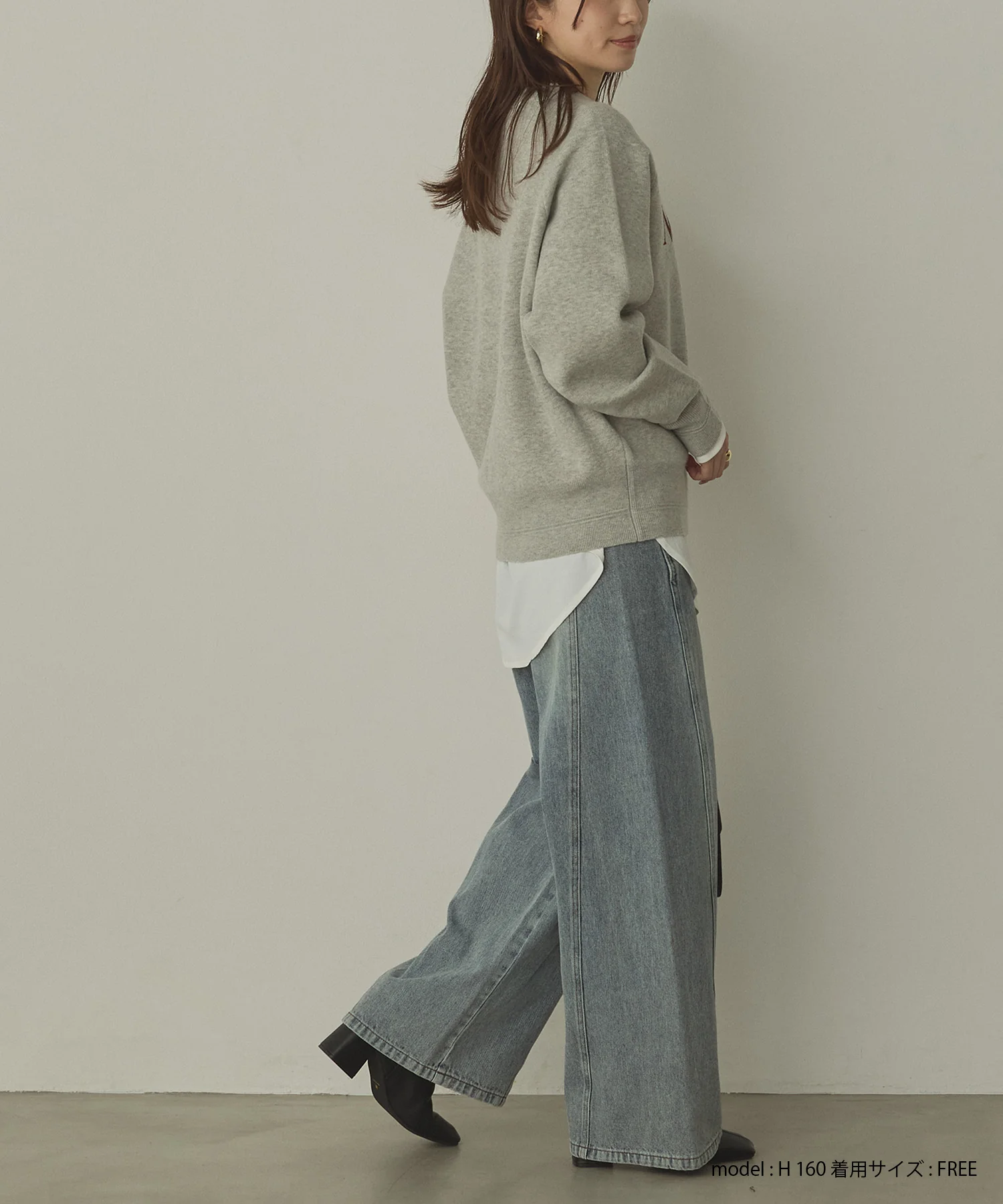 【WEB限定/別注】【新色追加】スウェットライクロゴニット