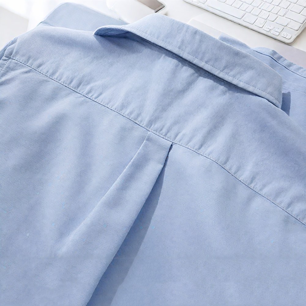 エルボーパッチペイズリー柄　オックスフォードシャツ