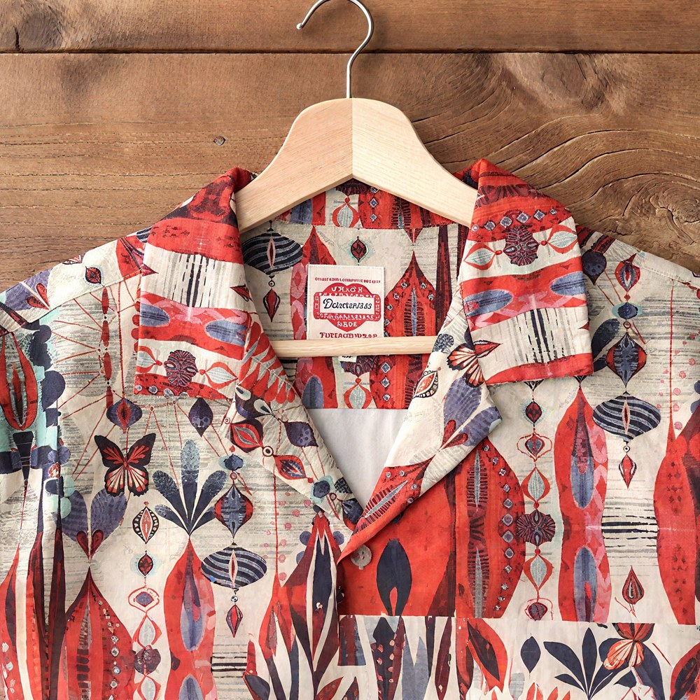 1950sレトロ風総柄アロハシャツ