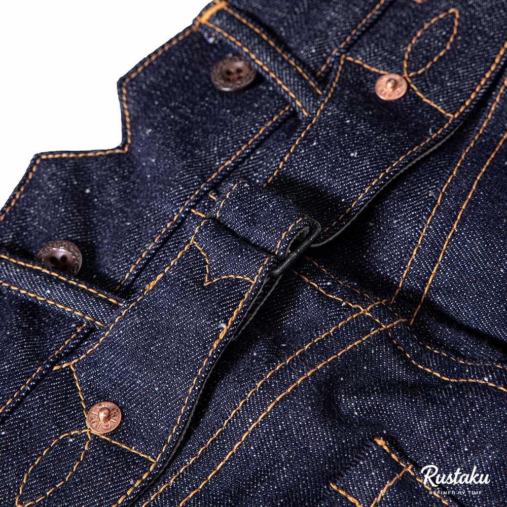 アメリカンクラシック　杢調リジッドセルビッジデニムパンツ