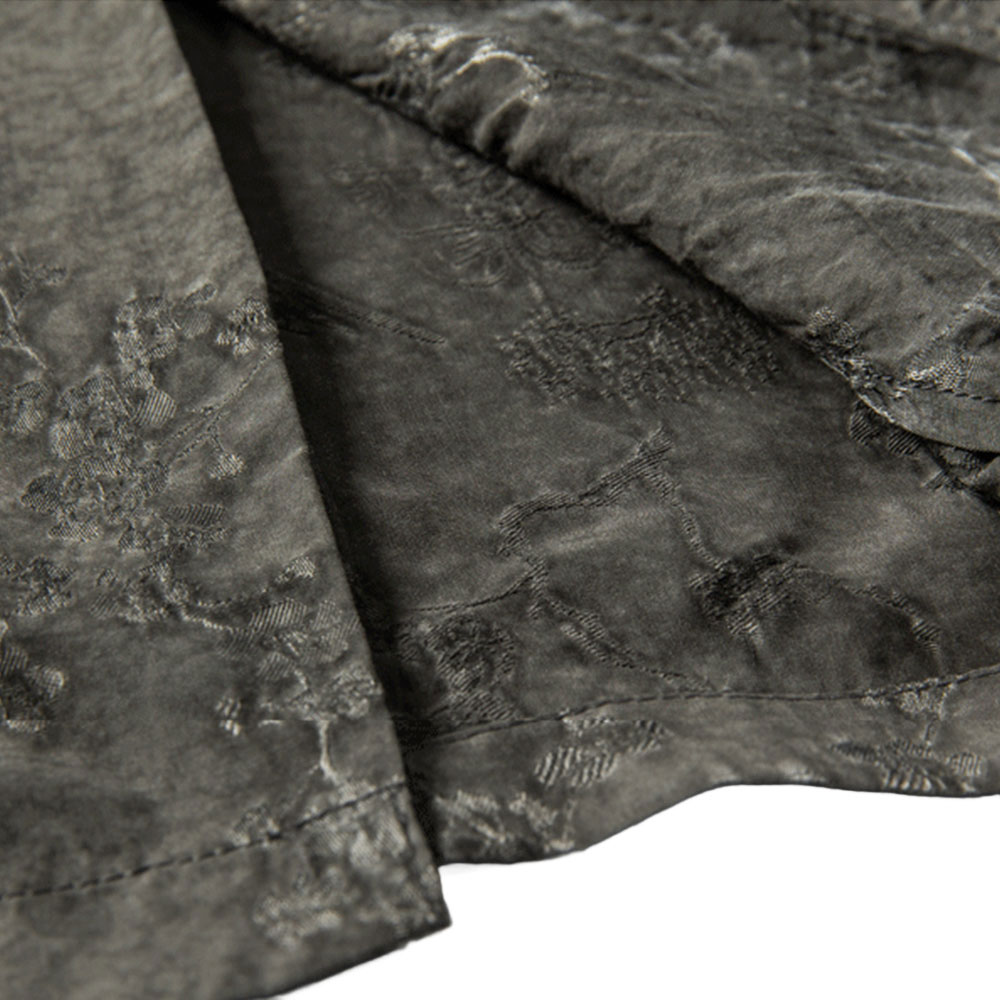 和風ジャカード半纏風シャツ半袖 