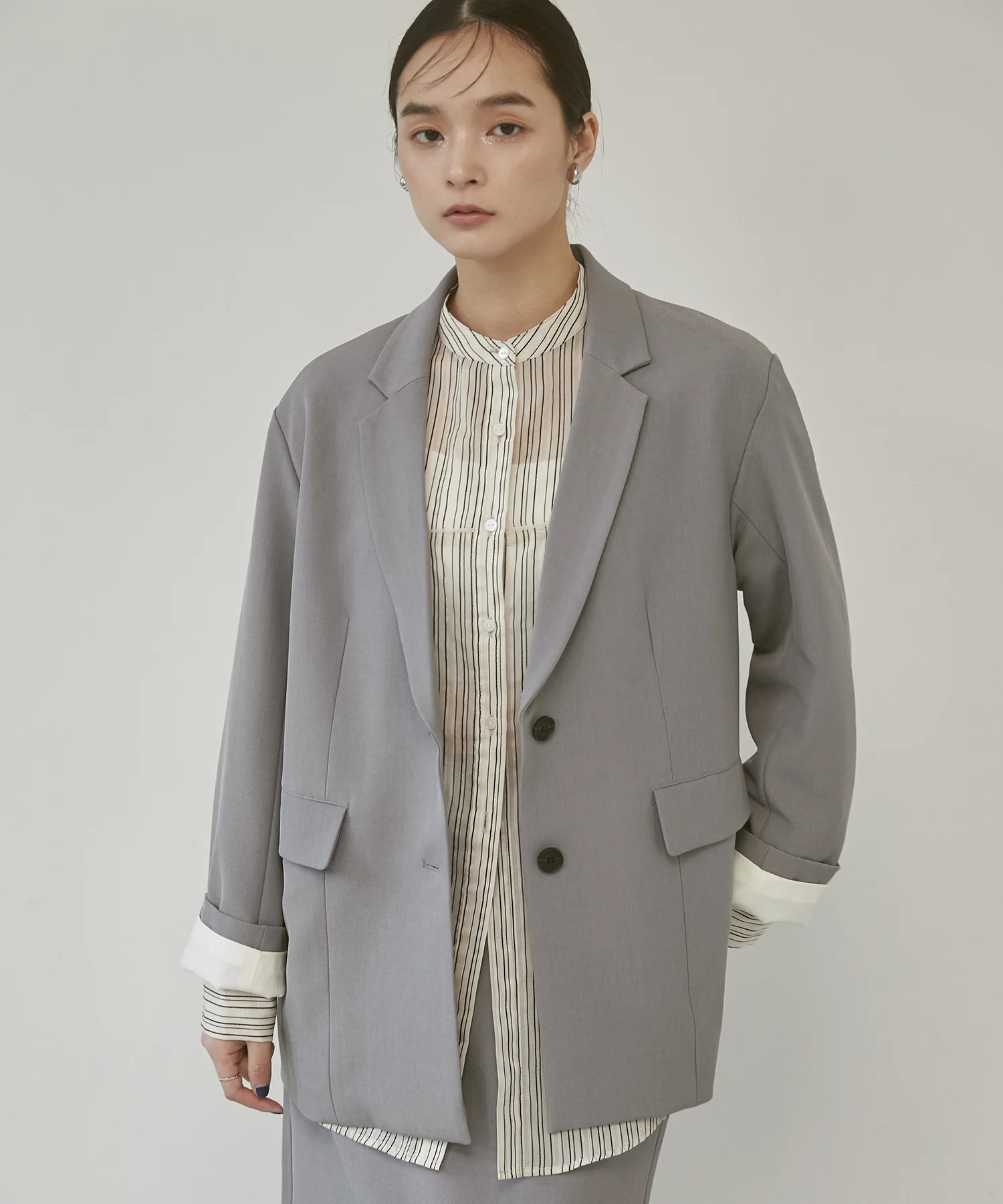 ストレッチポリツイル オーバージャケット