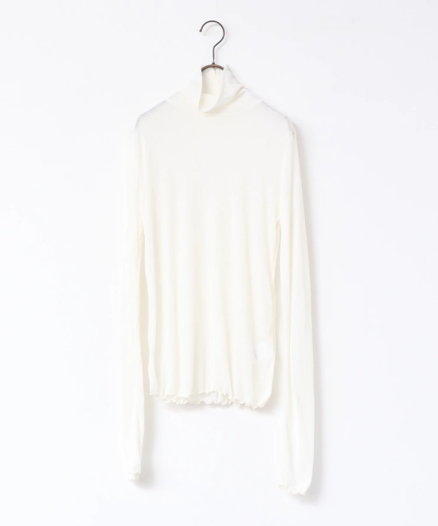 タートルネックシアートップス