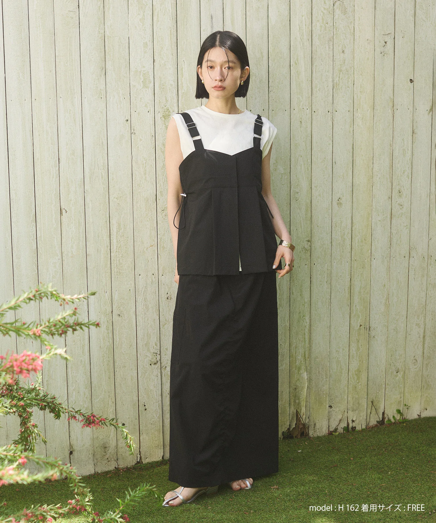 【接触冷感】2WAY バックドロストビスチェ