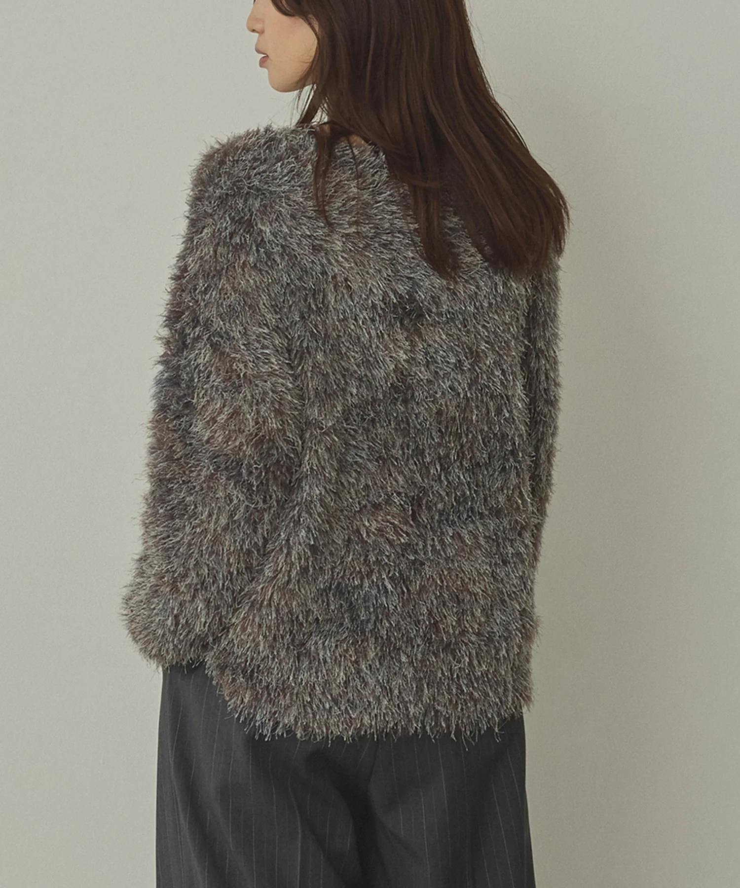 ミックス シャギーニット