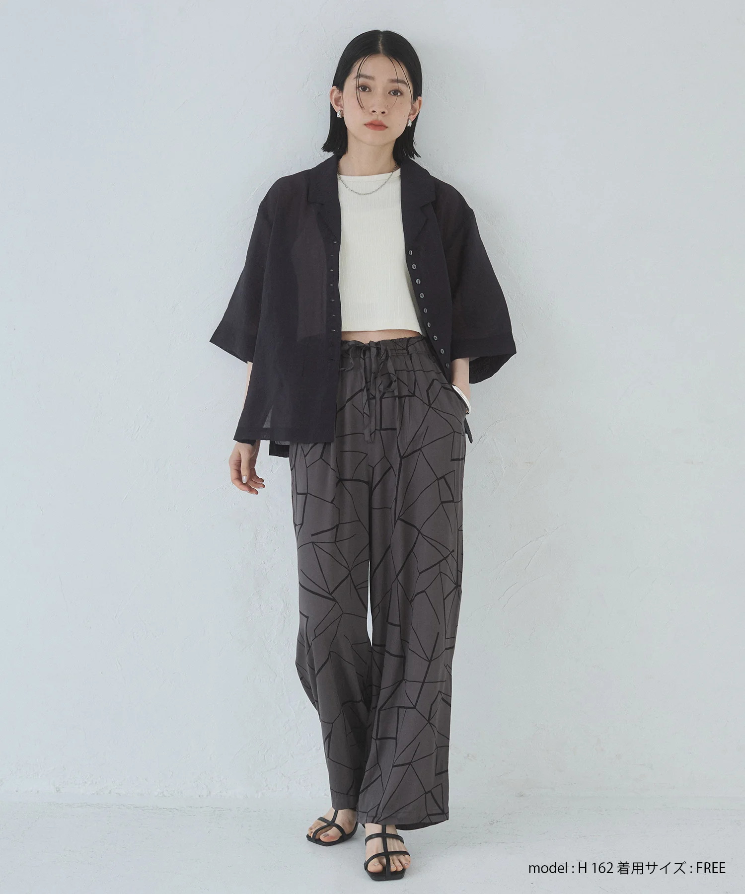 半袖 ツヤシアーシャツ