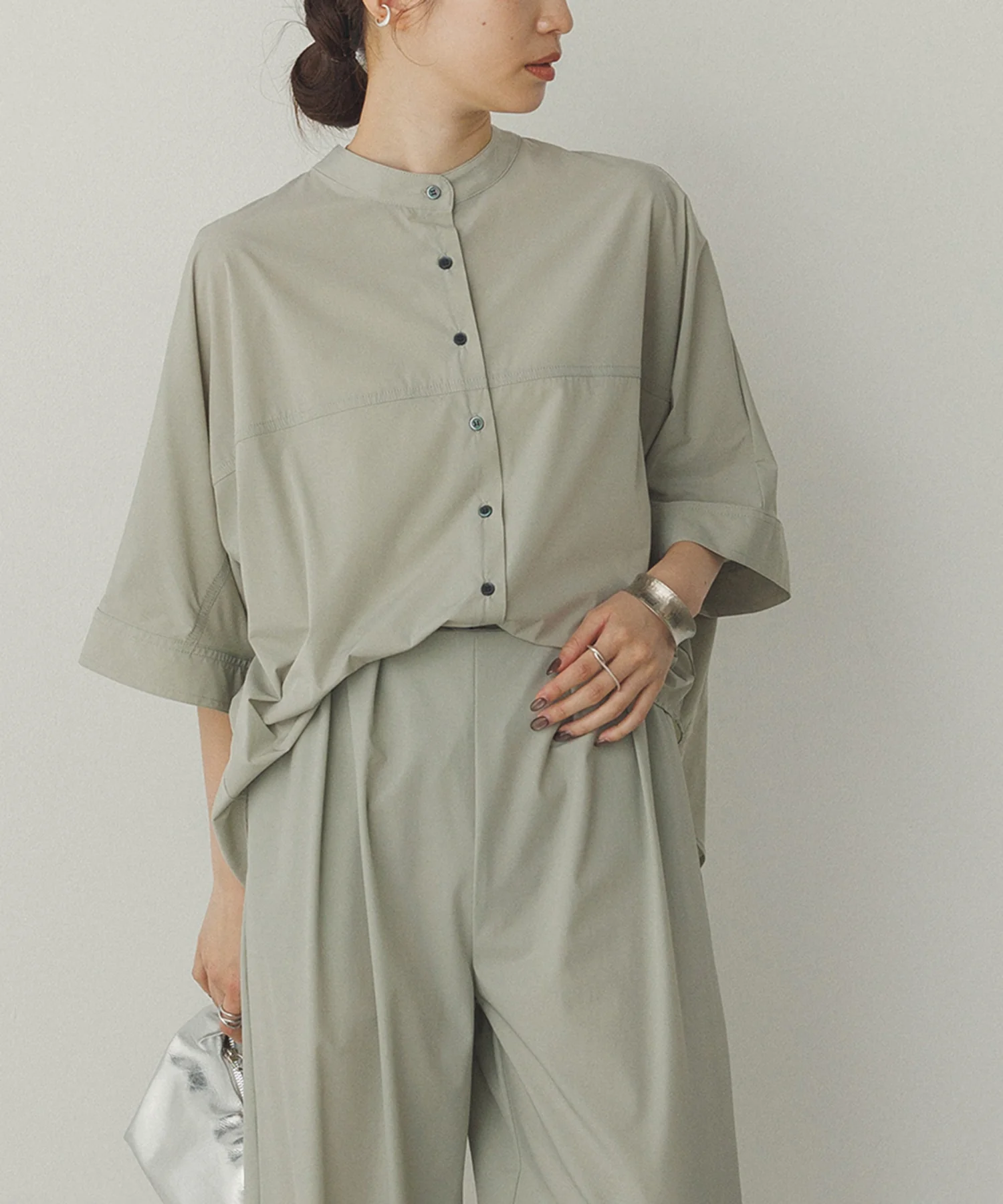 【接触冷感】ドルマンシャツ