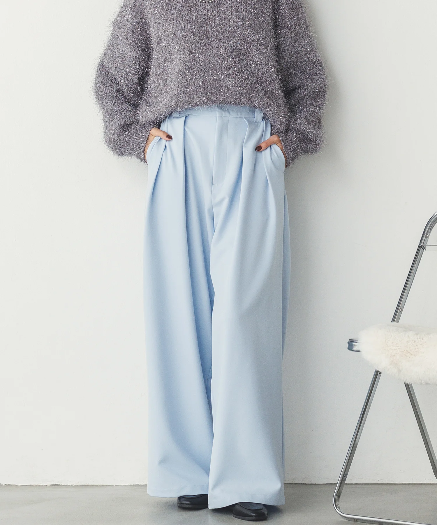 ストレッチワイドパンツ