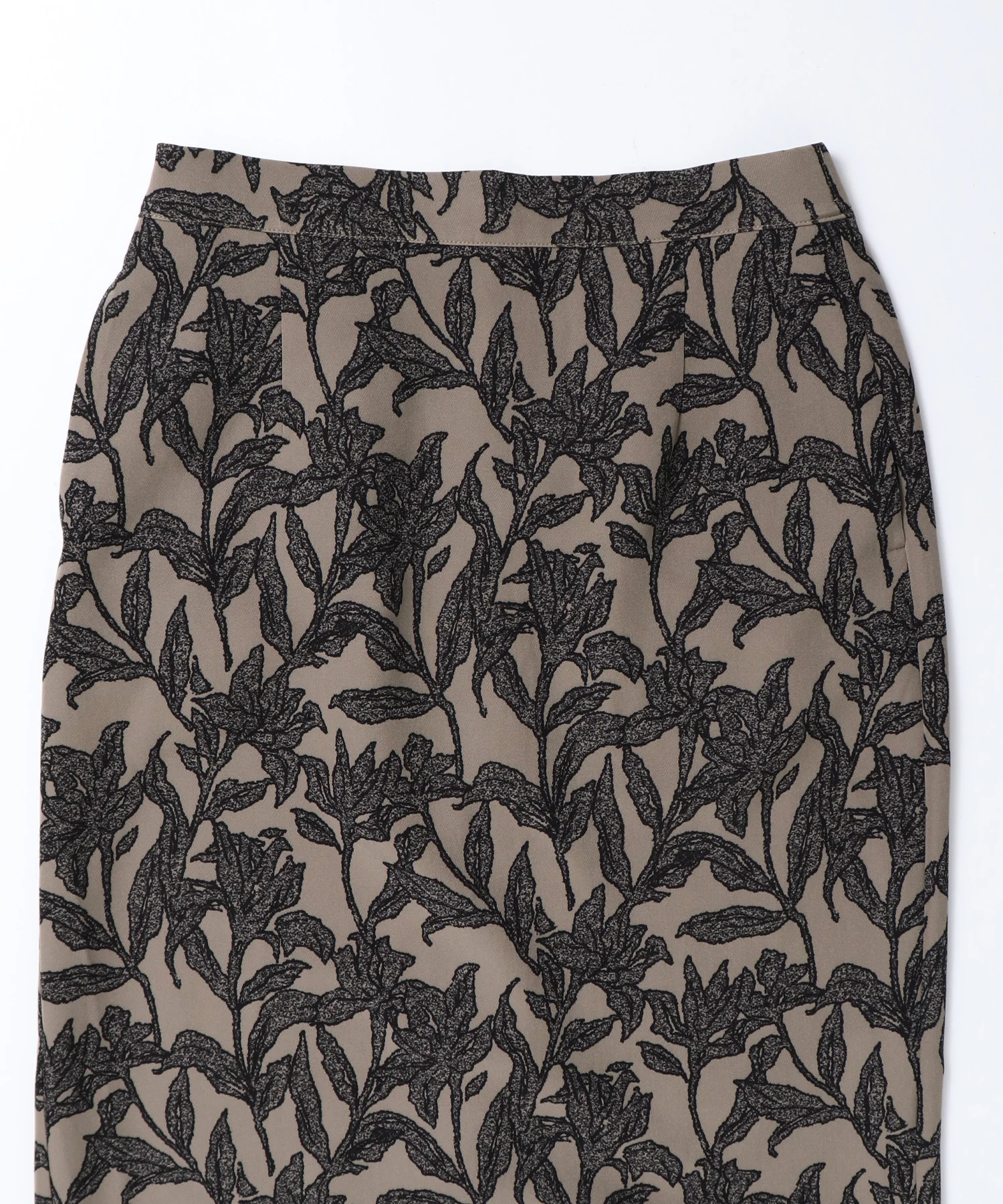 花柄プリント ナロースカート