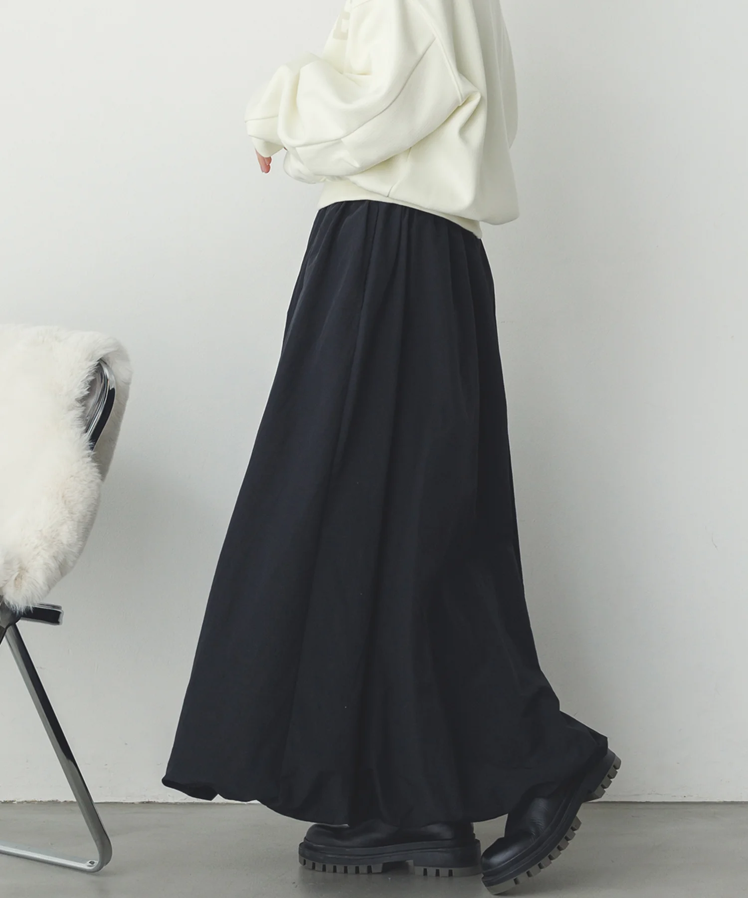 ナイロン バルーンスカート