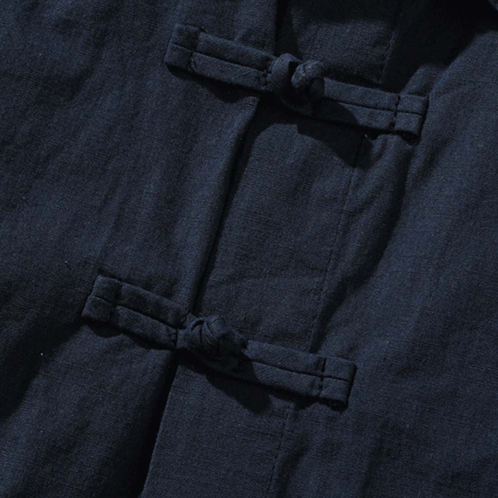 レトロ風パッチワークペイズリー柄長袖シャツ