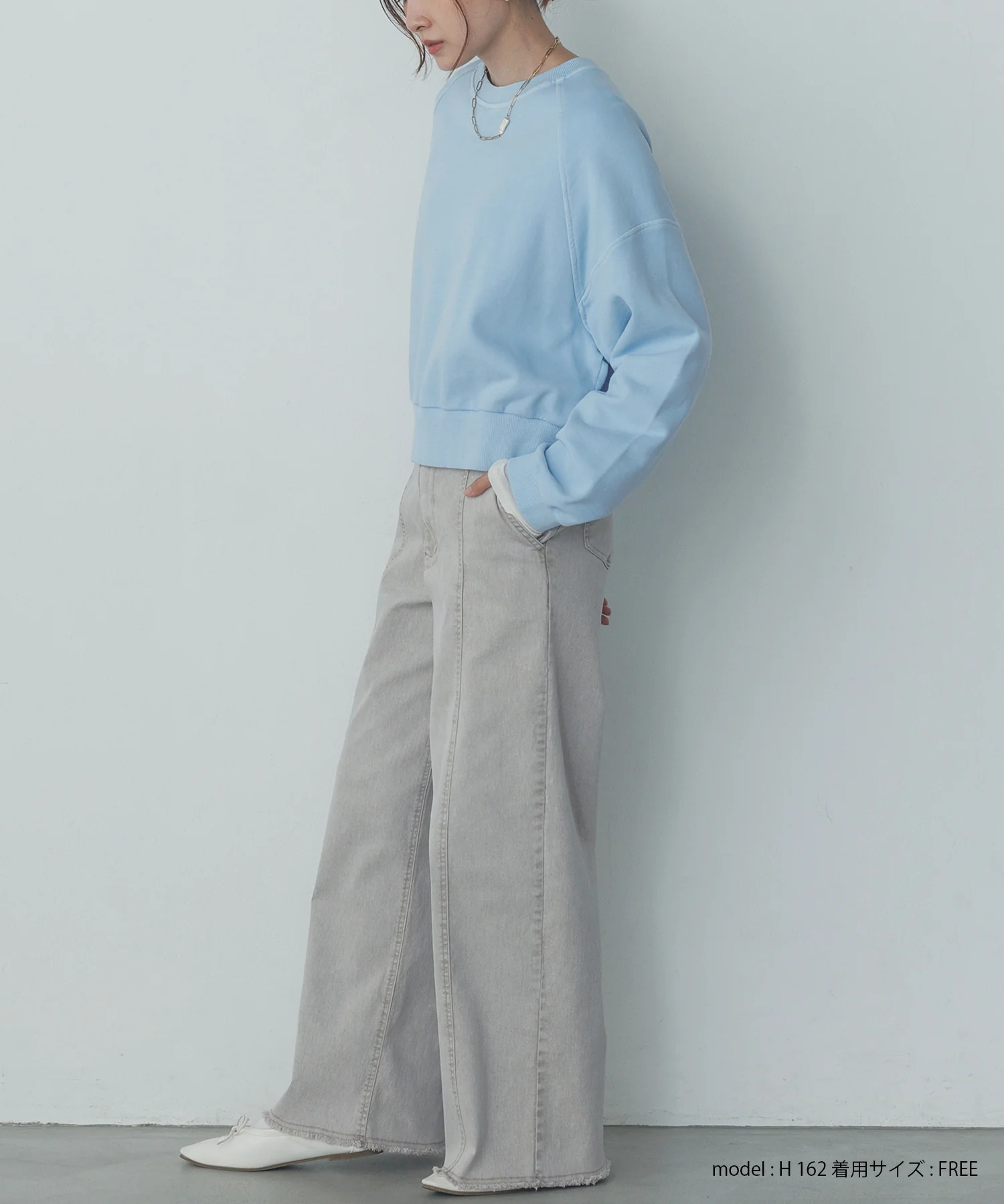 裏毛ピグメント カラースウェット