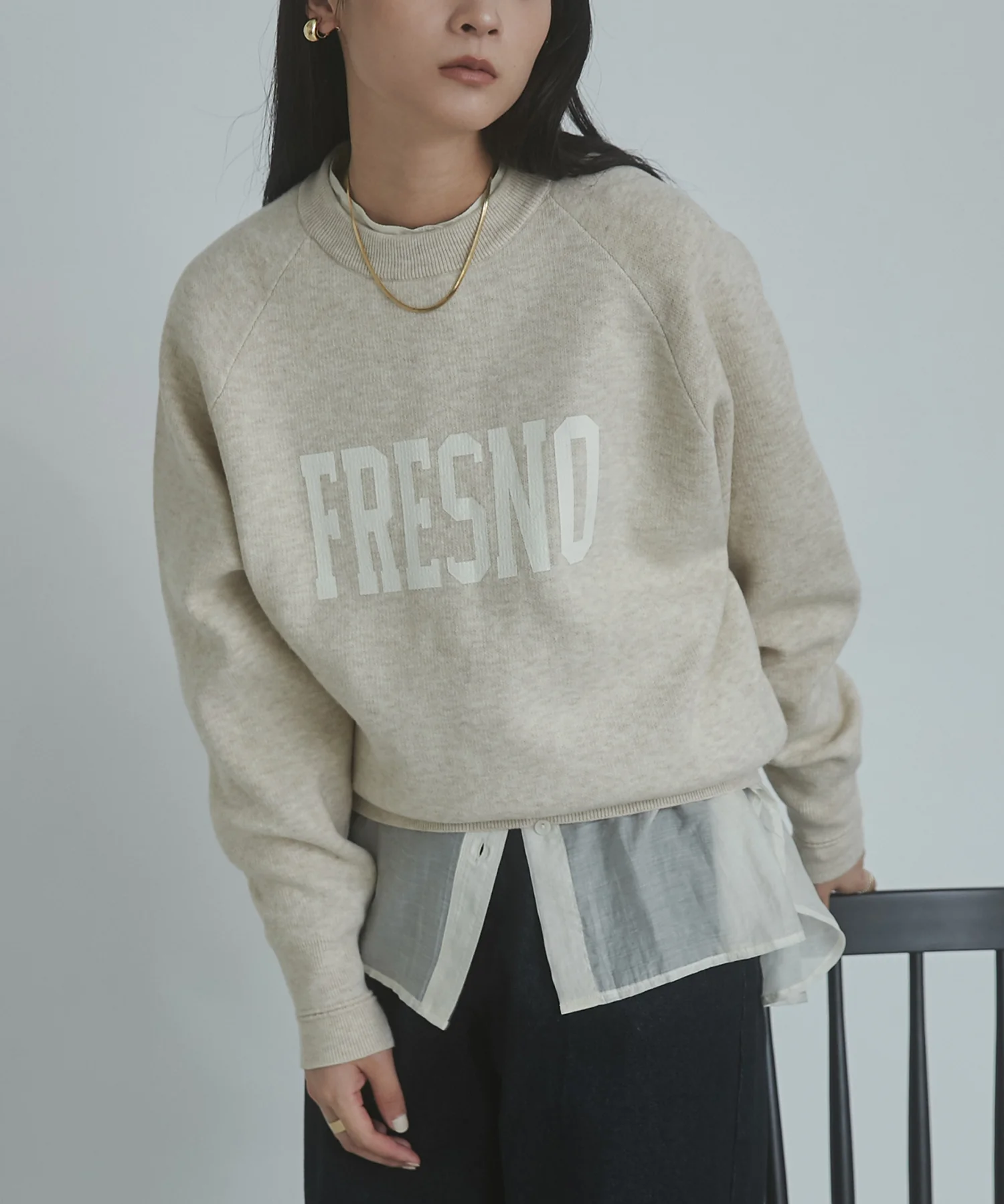 【WEB限定/別注】【新色追加】スウェットライクロゴニット