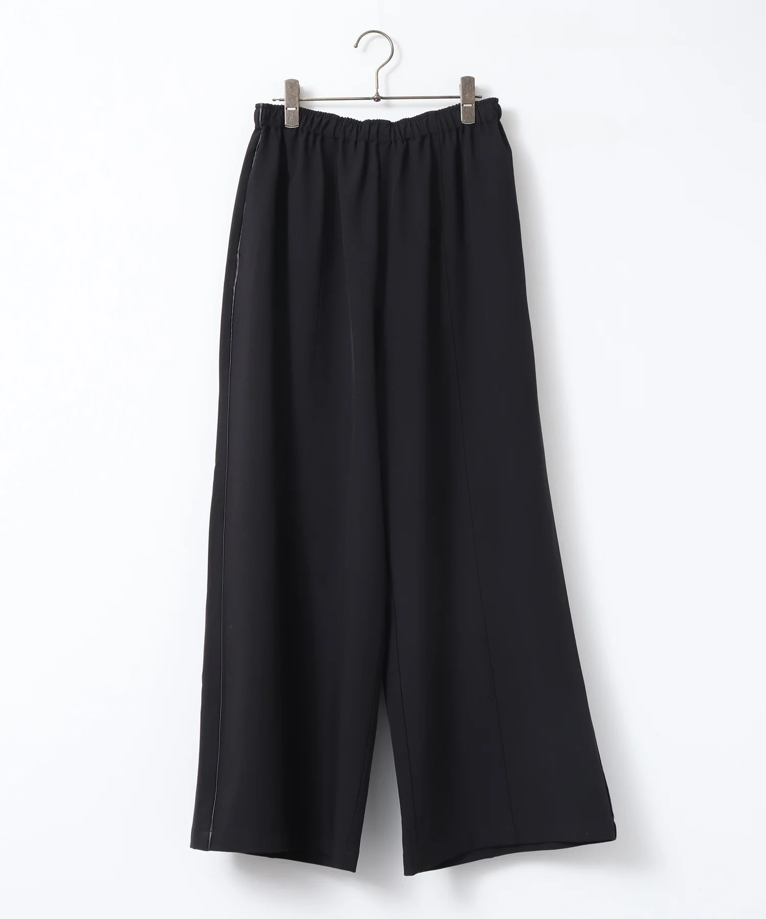 サイドライン ワイドストレートパンツ